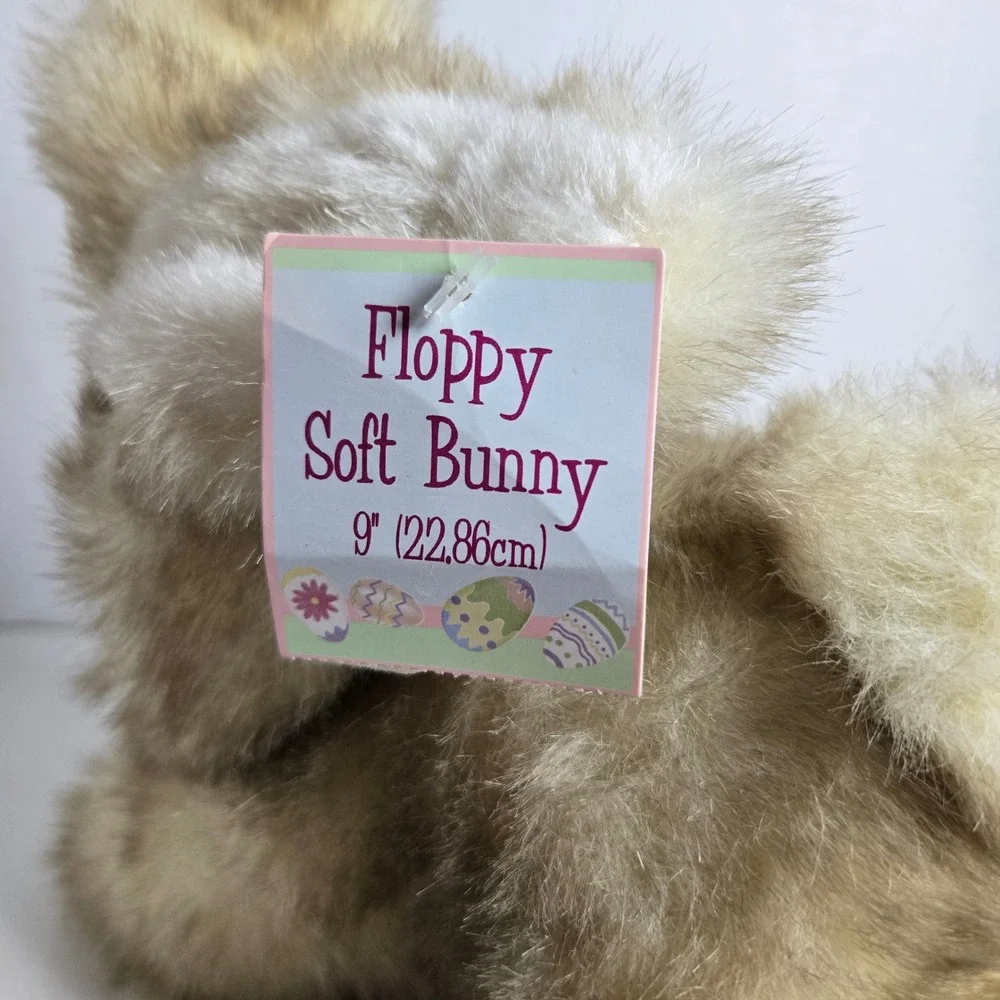 Dan Dee Floppy Soft Bunny Tan Rabbit Plush Stuffed Animal CVS 2005 With Tag
